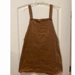 Corduroy overall dress